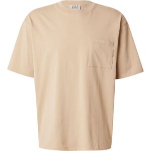 Scotch & Soda - T-shirt - Beige - Heren - Katoen - Korte Mouwen