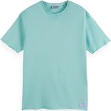 Scotch & Soda Heren Relaxed-fit Raw Edge T-shirt, sea blue, S