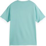 Scotch & Soda Heren Relaxed-fit Raw Edge T-shirt, sea blue, S