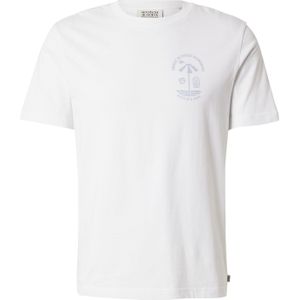 Scotch And Soda - Logo T-Shirt - Wit - Regular-fit - Korte Mouw