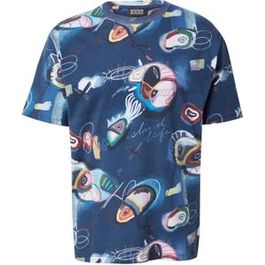 Relaxed-Fit Aop T-shirt, Abstract Island Night Aop 401, S