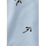 Scotch And Soda - T-shirt Print - Lichtblauw - Katoen - Regular-fit