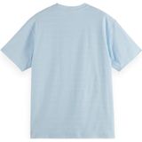 Scotch & Soda - T-shirt - Puur Katoen - Geribde Ronde Hals - Relaxed Fit