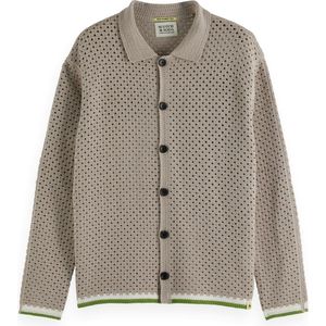 Cardigan - Effen - Gehaakt - Lange Mouw - Normale Pasvorm