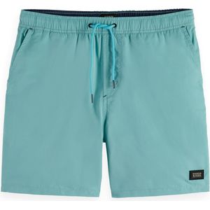 Scotch & Soda - Heren Solid Mid-Length - Zwemshort - Sea Blue