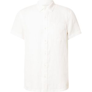 Scotch & Soda - Heren Linnen Overhemd - Beige - Casual Stijl