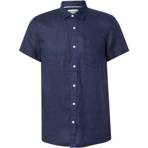 Scotch & Soda - Linen Shirt - Overhemd - Blauw - Linnen