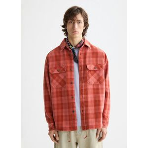 Scotch & Soda - Denim Overshirt - Rood - Regular Fit - Lange Mouwen