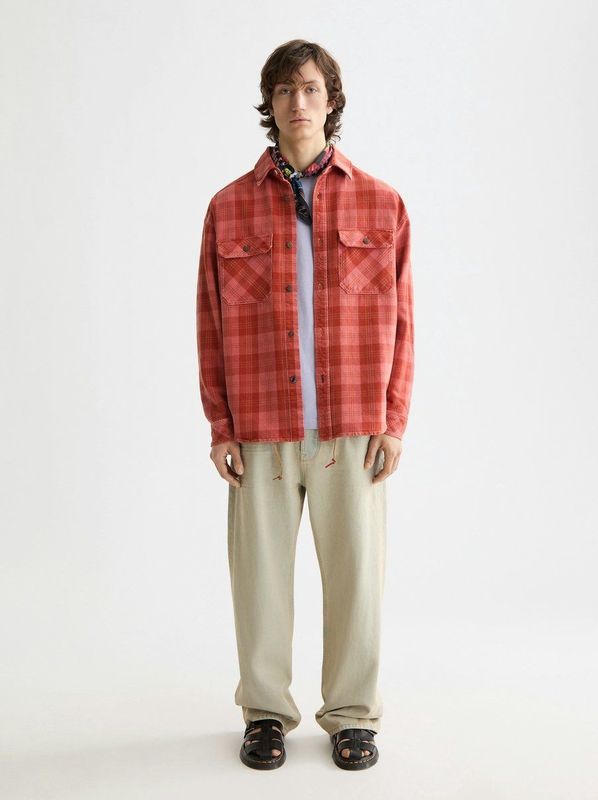Scotch & Soda - Overshirt - Denim - Ruitpatroon - Lange Mouwen
