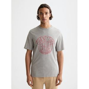 Scotch & Soda - Denim Artwork - T-shirt - Blauw - Katoen