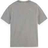 Scotch & Soda - Denim Artwork - T-shirt - Blauw - Katoen
