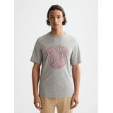 Scotch & Soda - Denim Artwork - T-shirt - Blauw - Katoen