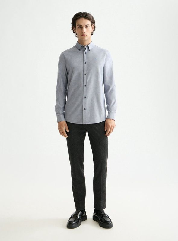 SCOTCH & SODA - Seasonal core - Overhemd - Lichtblauw - Lange Mouw