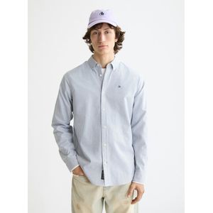 Overhemd - Oxford - Gestreept - 98% Katoen - 2% Elastaan