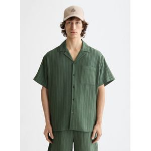 Scotch & Soda - Overhemd - Beige - Tonal-striped