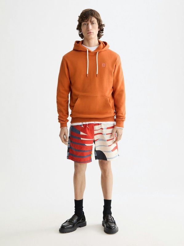 Scotch & Soda - Herenhoodie - Katoen - Regular Fit - Capuchon