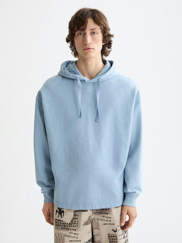 Scotch & Soda - 3 Crosses - Hoodie - Garment Dyed - Herenkleding - Losse Pasvorm