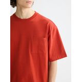 Scotch & Soda - T-shirt 3 Crosses - Rood - Heren