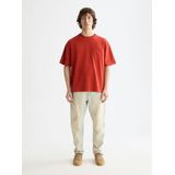 Scotch & Soda - T-shirt 3 Crosses - Rood - Heren