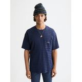 Scotch & Soda - Relaxed Fit T-Shirt - Korte Mouwen - Horizontaal Gestructureerd - Heren