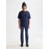 Scotch & Soda - Relaxed Fit T-Shirt - Korte Mouwen - Horizontaal Gestructureerd - Heren