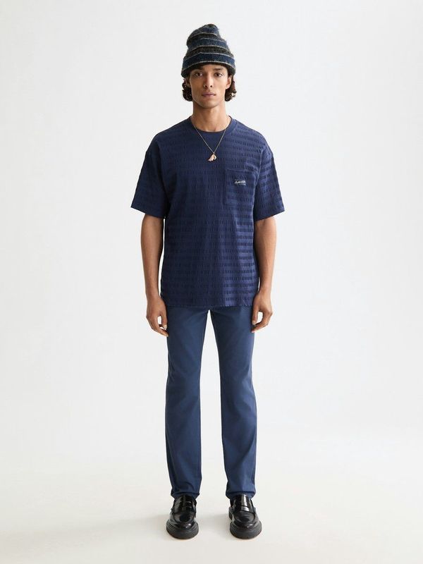 Scotch & Soda - Relaxed Fit T-Shirt - Korte Mouwen - Horizontaal Gestructureerd - Heren
