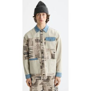 Scotch & Soda - Overshirt - Beige - Regular Fit - Lange Mouwen