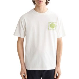 Scotch & Soda - Relaxed Fit Washed Artwork T-shirt - Groen - Katoen