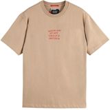 Scotch & Soda - Relaxed Fit T-shirt - Korte Mouwen - Zwart - Katoen