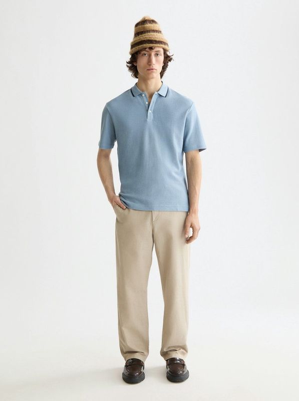 Scotch & Soda - Polo - Indigo - Heren - Korte Mouw