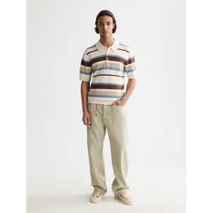 Scotch & Soda - Regular Fit Poloshirt - Gebreid - Gestreept - Korte Mouwen
