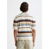 Scotch & Soda - Regular Fit - Gebreide Gestreepte Poloshirt - Korte Mouwen