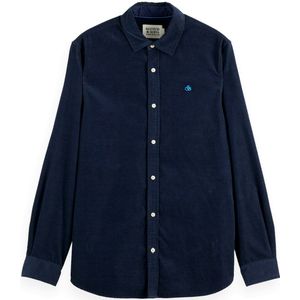 Scotch and Soda - Solid Corduroy - Overhemd - Zwart