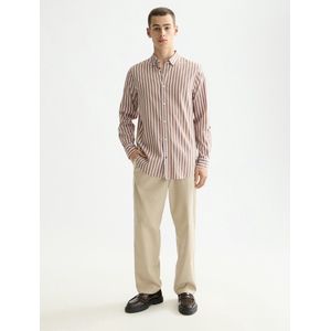 Scotch & Soda - Garengeverfd Gestreept Overhemd - Met Lange Mouwen