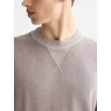 SCOTCH & SODA - Sweatshirt - Stone Grey - Lange Mouw