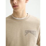 Scotch & Soda - Sweater - Beige - Regular-Fit - 100% Organisch Katoen