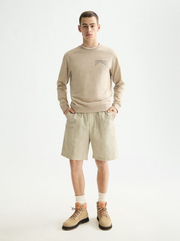 Scotch & Soda - Sweater - Beige - Regular-Fit - 100% Organisch Katoen