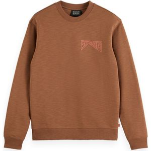SCOTCH & SODA - Sweatshirt - Cognac / Zalm Roze - Lange Mouw