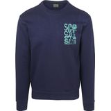 Scotch & Soda - Sweater - Donkerblauw - Regular Fit - Lange Mouwen