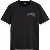 SCOTCH & SODA - Shirt - Zwart/Wit - T-shirt