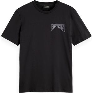 Scotch & Soda - Regular Fit - T-shirt - Met Korte Mouwen - Logo op de Linkerborst