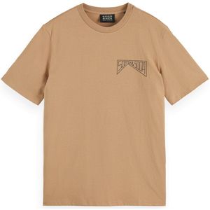 Scotch & Soda - Regular Fit - T-shirt - Korte Mouwen - Logo op de Linkerborst