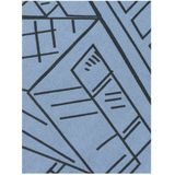 Scotch And Soda - T-shirt Print - Lichtblauw - Regular-fit - Biologisch Katoen