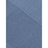 Scotch And Soda - Knitted Polo Structure - Blauw - Heren Poloshirt