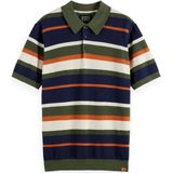 Scotch & Soda - Polo Striped - Heren Poloshirt - Navy