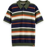 Scotch & Soda - Polo Striped - Heren Poloshirt - Navy
