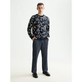 SCOTCH & SODA - Sweatshirt - Donkerblauw - Ronde Hals - Lange Mouw