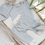 Baby's Only - Stripe Broekje - Nordic Blue - 95% Ecologisch Katoen, 5% Elastaan