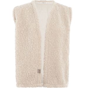 Knit Factory - Rosie - Gilet - Teddy - Zwart - 100% Polyester