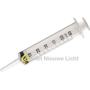 Spuit 50/60ml - 3 delig - Per Stuk Verpakt - 1stuks